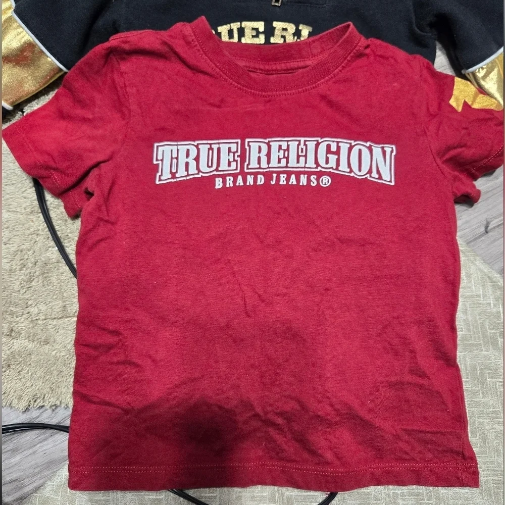 Toddler True Religion Hoodie And T Shirt Sz 2t And 3t